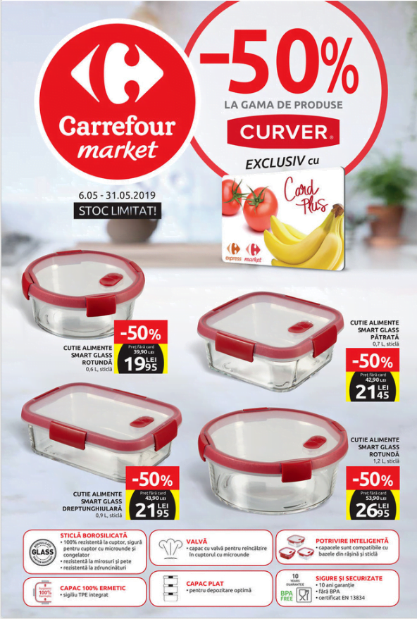 Catalog Carrefour market- Oferte speciale Card Plus 1 - mai - reduceri - Reduceri.Online
