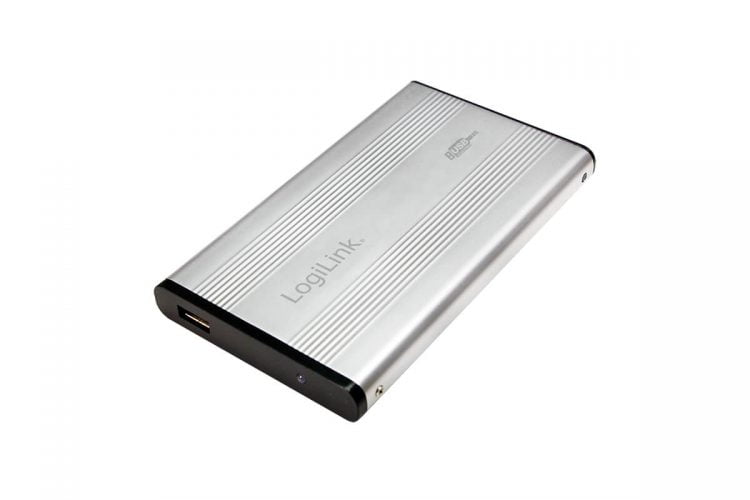 Rack extern 2.5", USB 2.0, IDE, Silver, LogiLink UA0040A