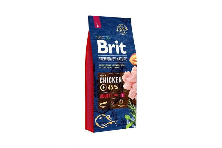 Hrana uscata pentru caini Brit Premium, Adult L, 15 Kg