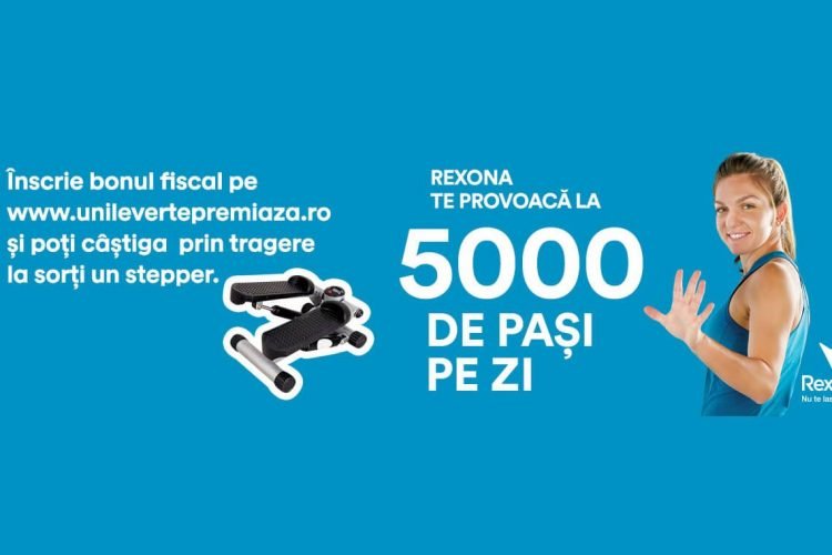 Carrefour - Rexona - 5000 de pasi pe zi - Castiga un stepper sau premii instant!