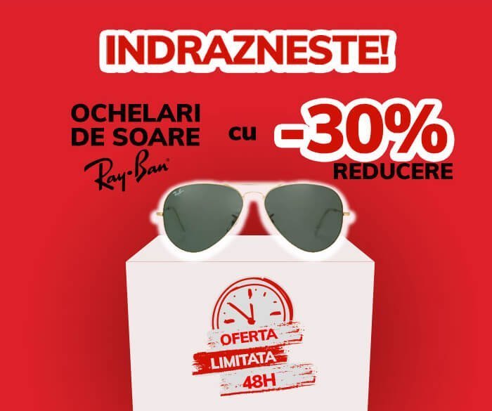 – 30% reducere la ochelari soare Ray-Ban - Reduceri.Online