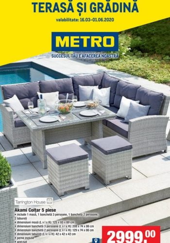 Catalog Metro 16 martie - 1 iunie 2020 - Mobilier pentru terasa si gradina