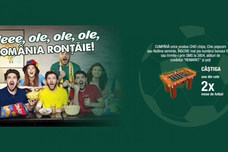remarkt - Chio - Oleee, ole, ole, ole, Romania rontaie! Castiga o masa de fotbal!