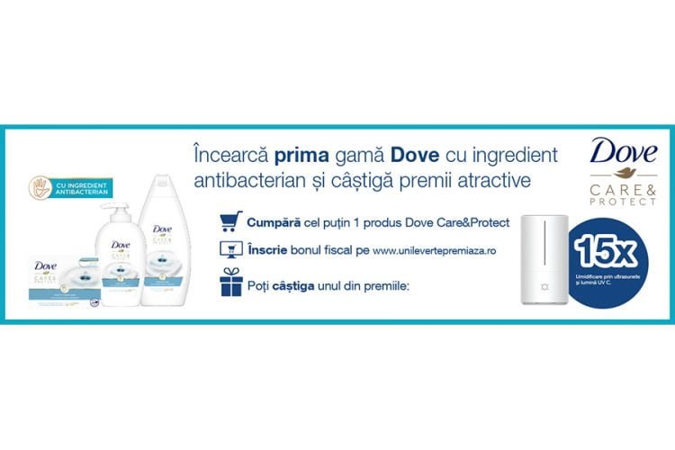 dm drogerie markt - Castiga premii atractive cu Dove Care&Protect - Castiga un Umidificator Xiaomi Mi Smart antibacterian!