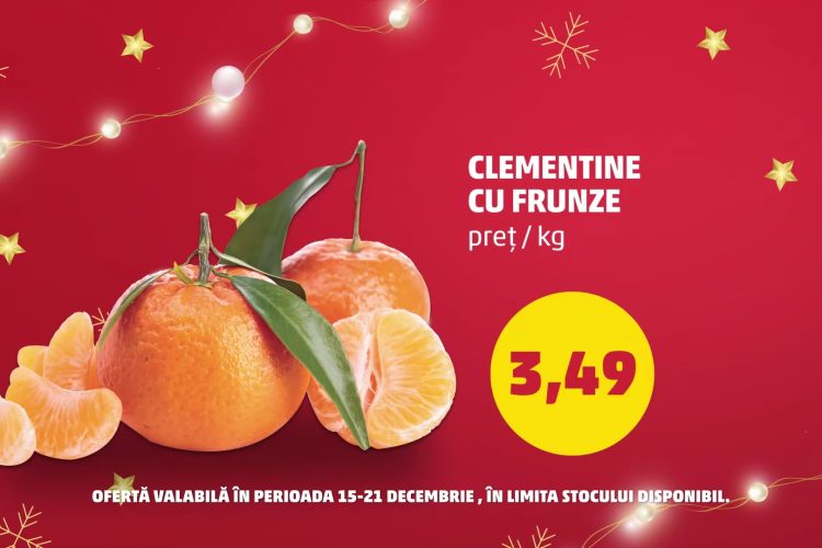 Oferta Penny - Clementine si Boni Cascaval Dalia | 15 - 21 decembrie 2021