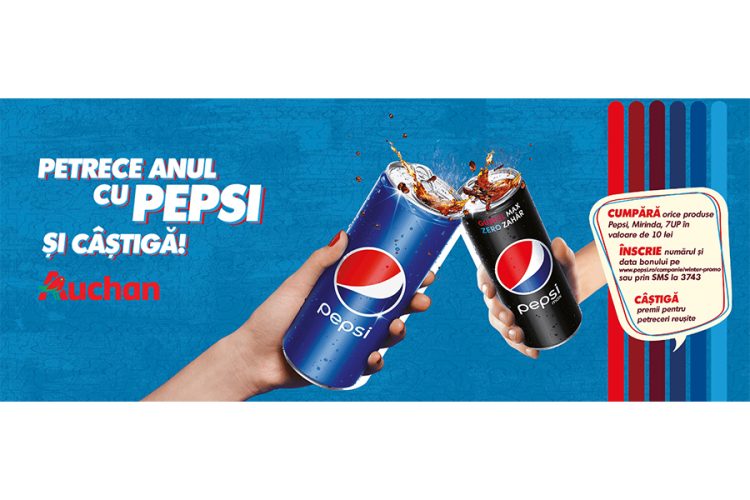 Auchan - Pepsi - Petrece anul cu Pepsi si castiga!