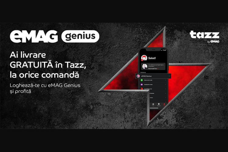Voucher Tazz - livrare gratuita pentru clientii eMAG Genius