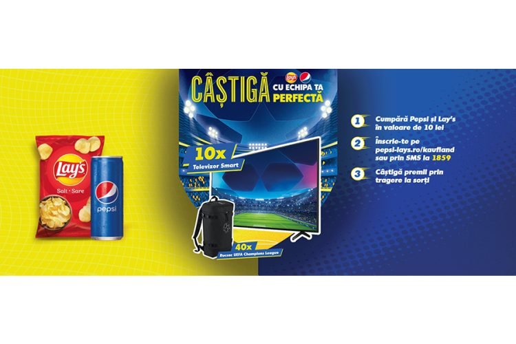 Kaufland - Lay's Pepsi - Castiga cu echipa ta perfecta! Castiga un televizor smart sau un rucsac!