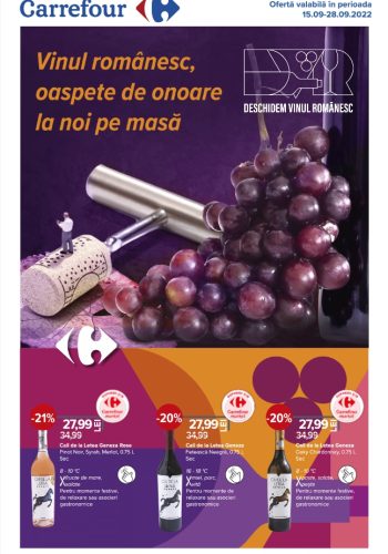 Catalog Carrefour 15 septembrie - 28 septembrie 2022 - Vinuri romanesti