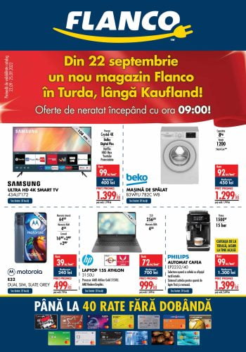 Catalog Flanco - Deschidere magazin Flanco Turda 22 septembrie 2022