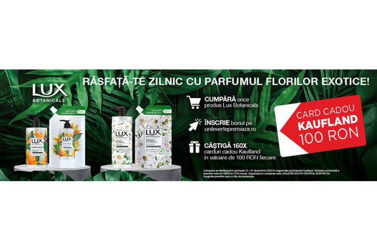 Kaufland Lux Botanicals - Rasfata-te zilnic cu parfumul florilor exotice! Castiga un card cadou Kaufland