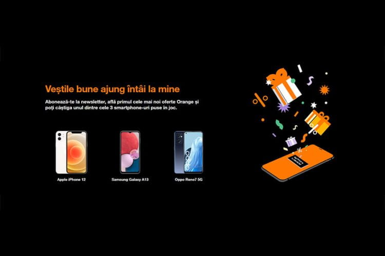 Orange - Afla inaintea tuturor ofertele exclusive! Castiga un Apple iPhone 12, Samsung Galaxy A13 sau Oppo Reno7 5G!