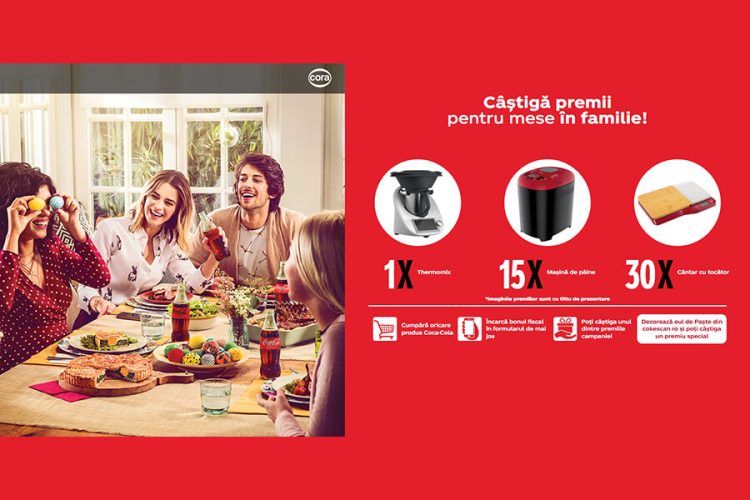 Cora Coca-Cola Castiga premii pentru mese in familie!