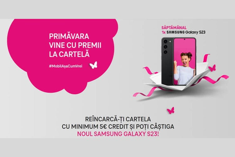 Telekom Castiga saptamanal un Samsung Galaxy S23