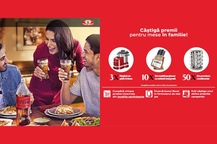 Sergiana Coca-Cola Castiga premii pentru mese in familie