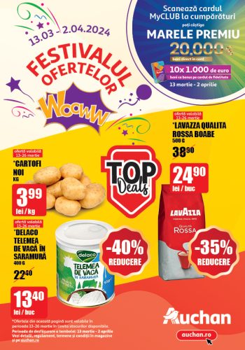 Catalog Auchan Festivalul ofertelor Martie-Aprilie 2024